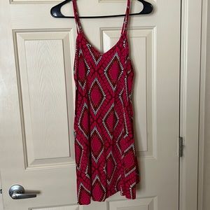 Pink pattern dress